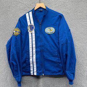 Vintage Flight Apparel Jacket Mens Large EAA Patches Oshkosh WI Experimental